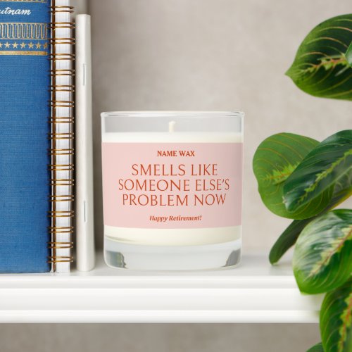 Custom Retirement Gift Candle, Smells Like.. Funny