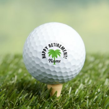 Custom Retirement Gift Golf Ball Set For Golfers by logotees at Zazzle