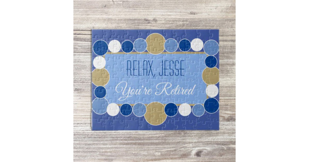 Custom Retirement Jigsaw Puzzle Zazzle
