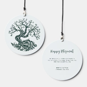 Custom Retirement Parting Keepsake Coworker Wind Chime