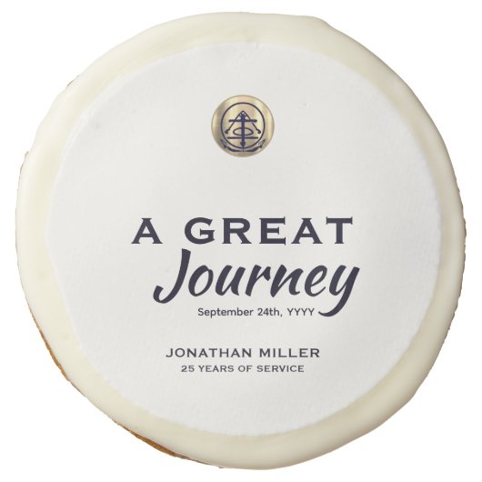 Custom Retirement Party Sugar Cookies (Front)