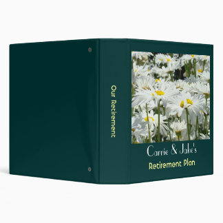 Custom Retirement Plan binder Add Your Name Daisy