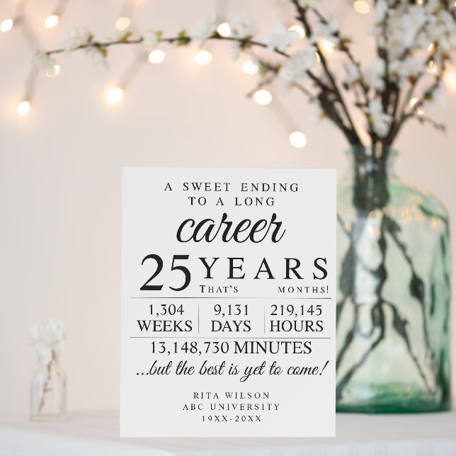 Custom Retirement Printable Sign Retirement Gift  (In Situ (Wedding))