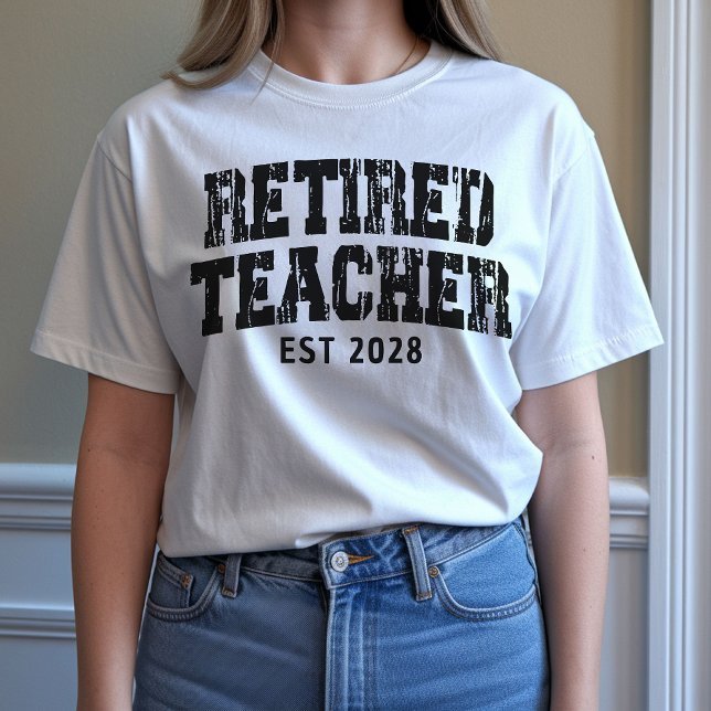 Custom Retirement Shirt, Gift for Retired Teachers T-Shirt (retirement t-shirt for teachers, retired teacher shirt, retired teacher sweatshirt for women,)