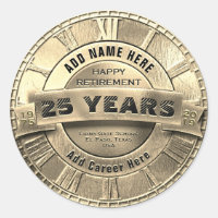 Custom Retirement Sticker