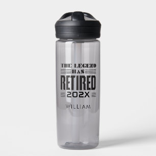 Custom Retirement Swag for Coworker Water Bottle