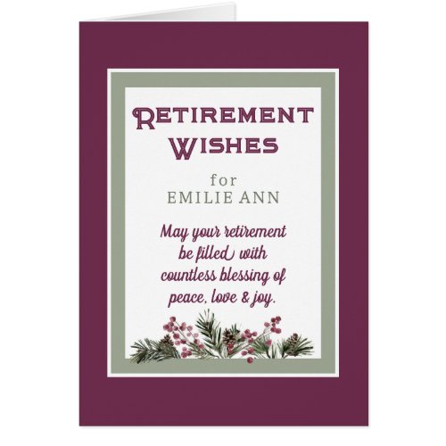  Custom Retirement Wishes for Friend Card
