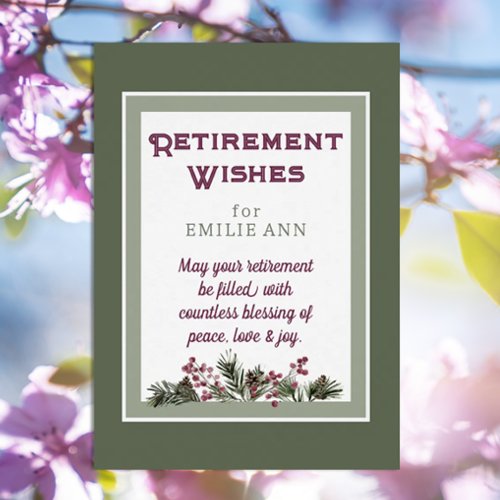  Custom Retirement Wishes for Friend Card