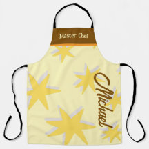 Custom retro background master chef Mustard