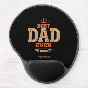 Custom Retro Best Dad Ever Personalized Gift Gel Mouse Pad