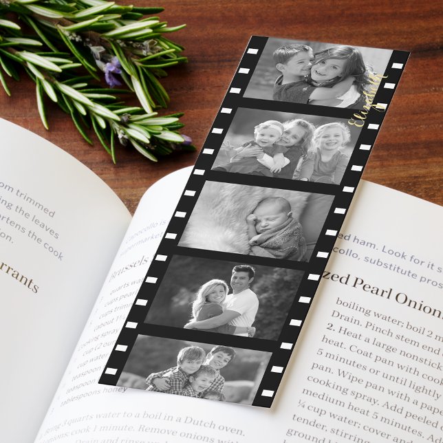 Custom Retro Black and White Look Photo Film Strip Bookmarks (Custom Retro Black and White Look Photo Film Strip Bookmarks)