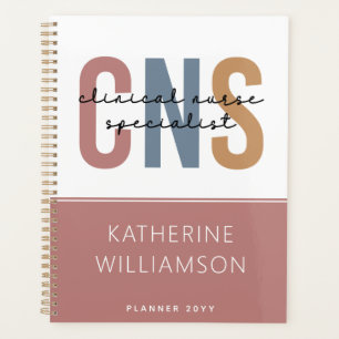 Custom Retro CNS Clinical Nurse Specialist Planner