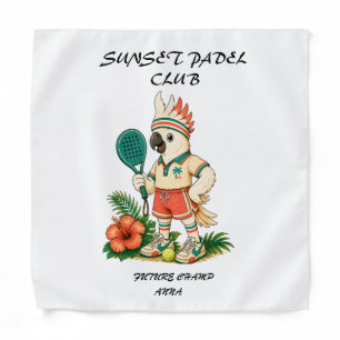 Custom Retro Cockatoo Junior Padel Club Kids Bandana