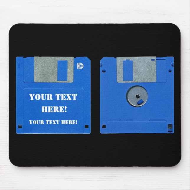Custom Retro Computer Floppy Disk 3.5 Mousepad (Front)