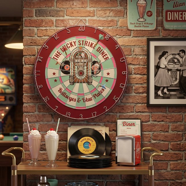 Custom Retro Diner Dart Board (Creator Uploaded)