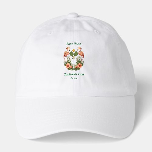 Custom Retro Flamingo Pickleball Club Sports Hat
