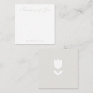 Custom Retro Flower Note Card