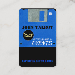 Custom Retro Game Floppy Disk 3 Business Cards
