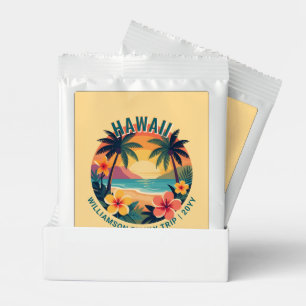 Custom Retro Hawaii Tropical Vacation Family Trip Margarita Drink Mix