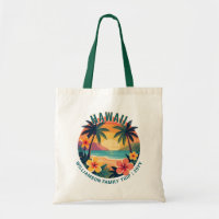 Custom Retro Hawaii Tropical Vacation Family Trip
