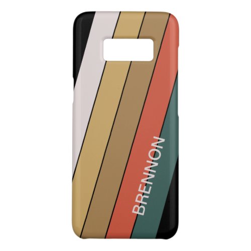 Custom Retro Hip Diagonal Stripes Art Pattern Case_Mate Samsung Galaxy S8 Case