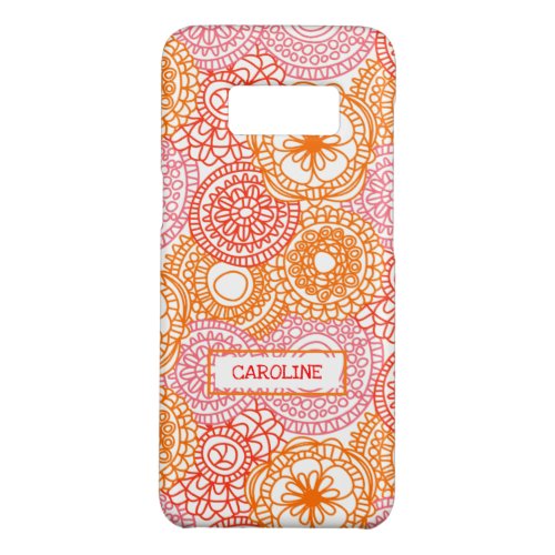 Custom Retro Hip Fun Happy Summer Floral Pattern Case_Mate Samsung Galaxy S8 Case