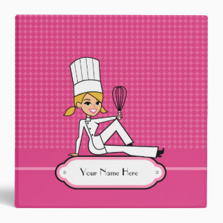 Custom Retro Illustrated Recipe Binder