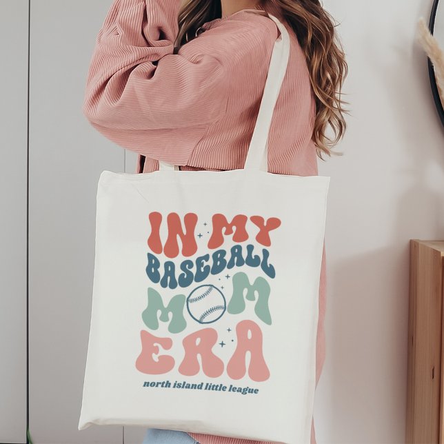 Custom Retro "In My Baseball Mom Era" Tote Bag (Creator Uploaded)