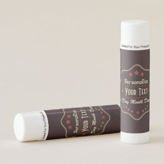 Custom Retro Label Lip Balm
