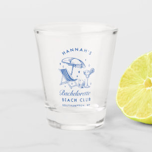 Custom Retro Modern Bachelorette Weekend Party Shot Glass