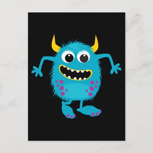 Custom Retro Monster Postcard