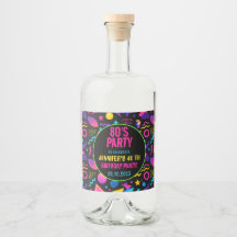 Custom Retro Neon 80’s Birthday – Fun Adult 