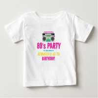 Custom Retro Neon 80's Birthday Party