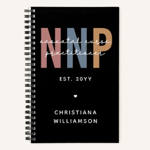 Custom Retro NNP Neonatal Nurse Practitioner Notebook