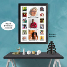 Custom Retro Photo Collage And Text