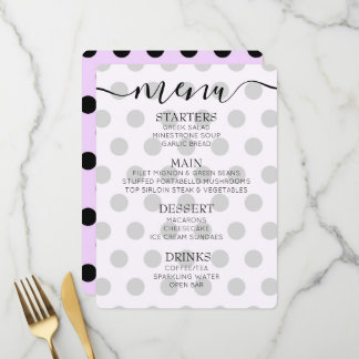 Custom Retro Polkadots Menu