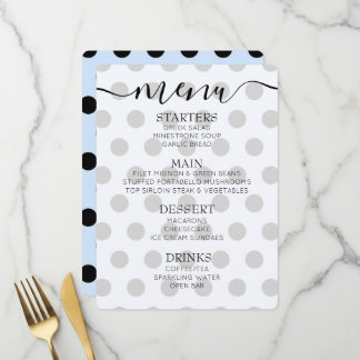Custom Retro Polkadots Menu