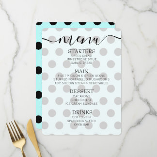 Custom Retro Polkadots Menu