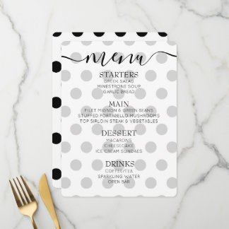 Custom Retro Polkadots Menu
