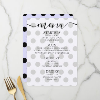 Custom Retro Polkadots Menu