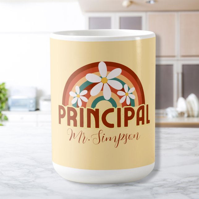 Custom Retro Principal Mug with Name (Creator Uploaded)