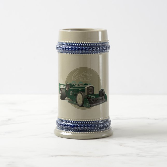 Custom retro race car concept beer stein (Center)