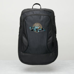 Custom retro race car port authority® backpack