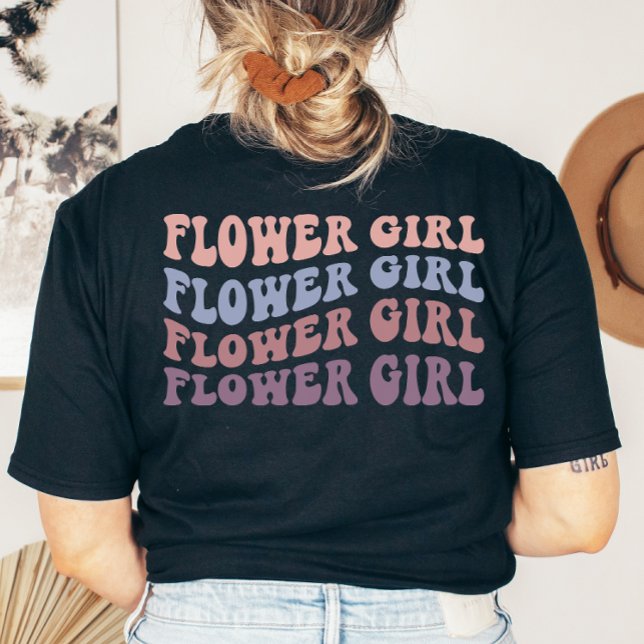 Custom Retro Sister of the Bride Wedding Party T-Shirt (Creator Uploaded)