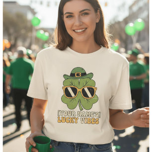Custom Retro St Patrick's Day T-Shirt   Personaliz