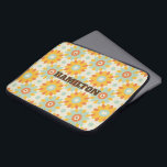 Custom Retro style geometric pattern Laptop Sleeve<br><div class="desc">Custom Retro style geometric pattern laptop sleeve. This design is available on a variety of decorative, fashionable, artistic and trending, cute, and elegant electronic cases, mouse pads, laptop sleeves, iPad covers and other accessories. Show off your unique and personal style, look trendy and feel stylish and fashion forward with a...</div>