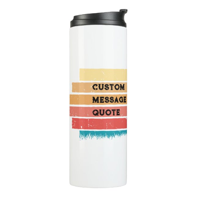 Custom Retro Styled Labrador Retriever Dog Lover Thermal Tumbler (Rotated Left)