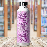 Custom Retro Tie Dye Magenta Monogram  Water Bottle<br><div class="desc">Looking for a fun retro-inspired gift for a friend who never drinks enough water? This tie-dye, monogrammed water bottle is just what you were searching for! All products are created by Zazzle and shipped to your door wherever you are in the world. Click on the little truck icon to see...</div>