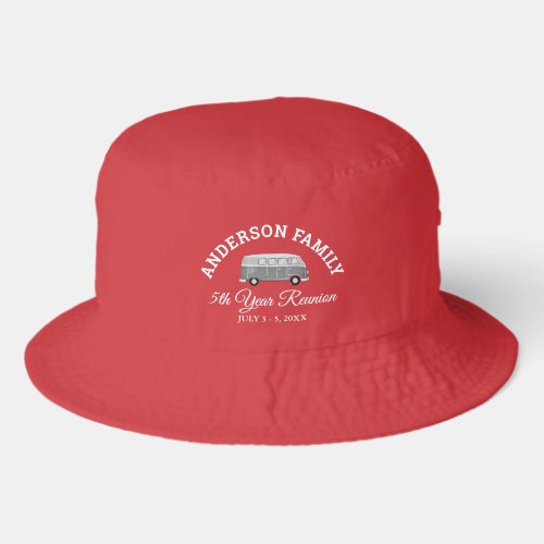 Custom Retro Van Family Reunion Red Classic