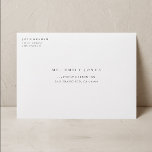Custom Return Address and Sender Address Envelope<br><div class="desc">Simple modern wedding envelope with return address and sender address</div>